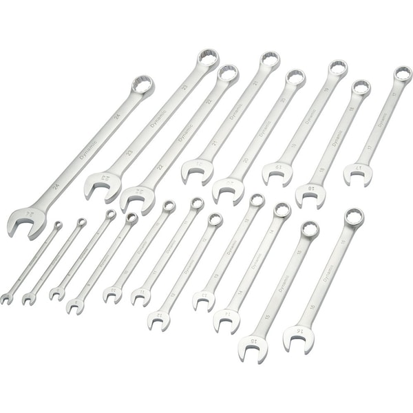 Tools 19Pcs Metric Combo Wrench Set, Contractor Series, Satin, 6mm-24mm